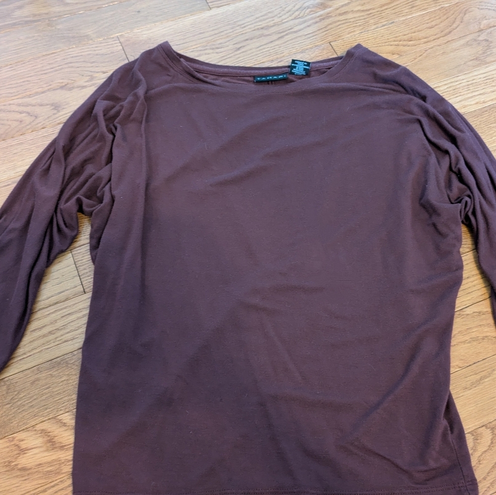 Tahari women's xs dark purple stretchy top